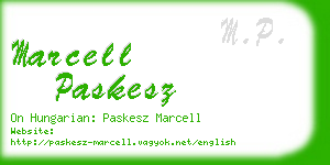 marcell paskesz business card